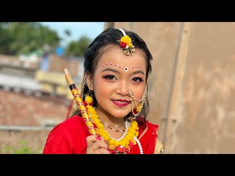 Radha Rani Hairstyle ❤️ #hairstyle #video