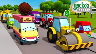 Roll The Road | Gecko's Garage Songs｜Kids Songs｜Trucks for Kids
