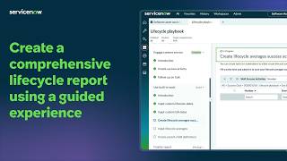 Create a lifecycle report using a guided experience