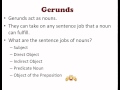 Exploring Gerunds in Verbals