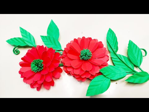 কাগজের ফুল বানানো/Easy and Beautiful Paper Flowers