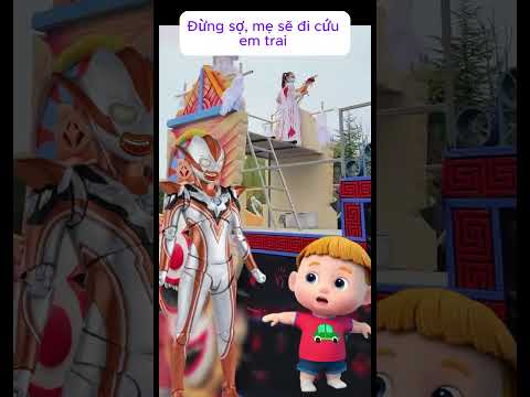Mẹ biến thành Ultraman giải cứu em trai khỏi quái vật #HanhTrinhVuiNhon #HoatHinhChoBe #Shorts