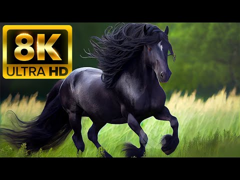 SOUNDS ANIMALS - 8K (60FPS) ULTRA HD - With Relaxing Music (Colorfully Dynamic)