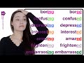 Exploring -ED and -ING Adjectives in English