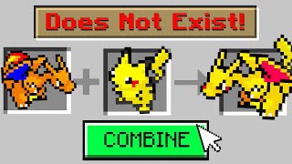 I Secretly Combined POKEMON in Minecraft..