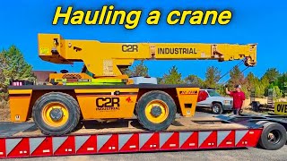 Hauling a Carry Deck Crane