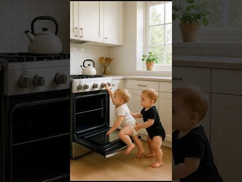 Dog Rescues Baby from Being Stuck in Oven | AI Awareness Video!😱👶🐶