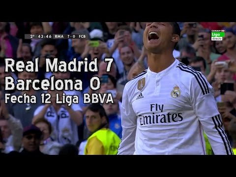 Real Madrid 7 Barcelona 0 - Liga BBVA Fecha 12 (Parodia)