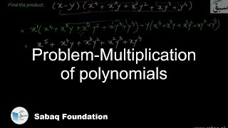 Problem-Multiplication of polynomials