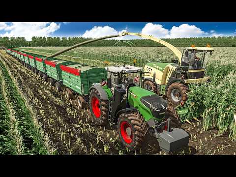 XXL Anhängerschlange: 500 PS und viele Anhänger in der Maisernte! | FARMING SIMULATOR 25