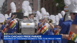 YouTube video thumbnail: Chicago Celebrates Pride With 55th Annual Parade