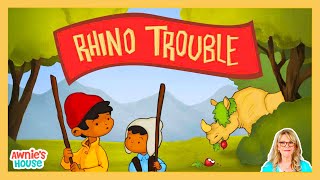 🦏 RHINO TROUBLE Can Two Brothers Outsmart Some Pesky Rhinos? 🌽  Kid's Book Read Aloud