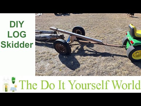 Simple Free Homemade Log Skidder From Model A Axle