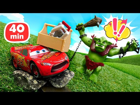 Courses intergalactiques de Flash McQueen, dragons et sauvetages héroïques 🧌🛸