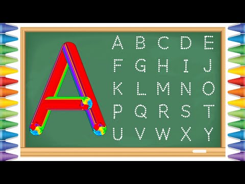 [알파벳 놀이] 유아와 어린이를 위한 ABCD 대문자 A부터 Z까지 쓰기 | Kids Alphabet A to Z | abc song | a for apple | abcd song