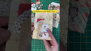 Embellishing Happy Mail pockets - #snailmailideas #holidaycrafts