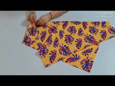 🍁Only 1 meter Fabric♥️ Very Easy Cut in 5 minute and Sew only 10 minute ✂️ For Beginners Sewing