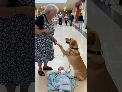 The loyal dog looks for someone to save his little owner #dog #shorts #loyalanimal #cute