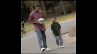 Young Steph Curry wti Dad Dell Curry in Burger King Commercial