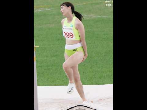 육상에 진심 여자 높이뛰기 천재 소녀 실수 ㄷㄷ