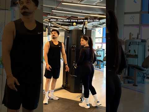 She wants to look cute 😂 #gym #gymgirl #funny #comedy #memes #fitness #trending #ytshorts #couple
