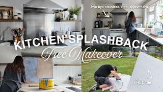 Kitchen Makeover on a Budget | Easy DIY Splashback Update with Leftover Tiles