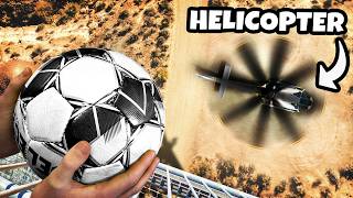 We Played Extreme Soccer Golf with Helicopter Blades!