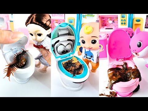 Compilation Satisfying with Unboxing Mini Toilet Set part 39 #asmrtoys