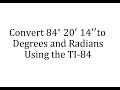 Converting Angles: Degrees to Radians
