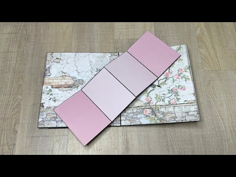 Diagonal Twist & Pop Up Card Scrapbook Page Tutorial