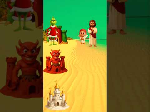 ¡Jesús PERDIÓ su castillo de arena y está DESESPERADO😭🏰!. #jesus
