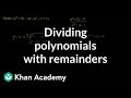 Dividing Polynomials with Remainders