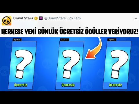 YENİ GÜNCELLEME GELDİ📣 HERKESE GÜNLÜK ÜCRETSİZ ÖDÜLLER VEE - Brawl Stars