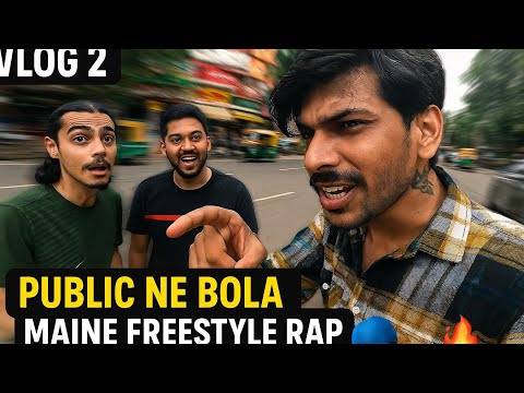 **“Public ne bola, maine freestyle rap kiya on the spot! 🔥 | Indore Vlog