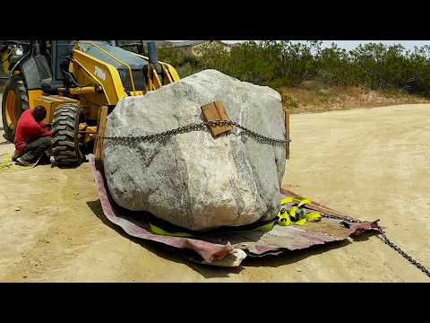 Man make Stone Tub with 25000 Granite Boulder in 6 Month that Holds Around 250 Gallons of Water