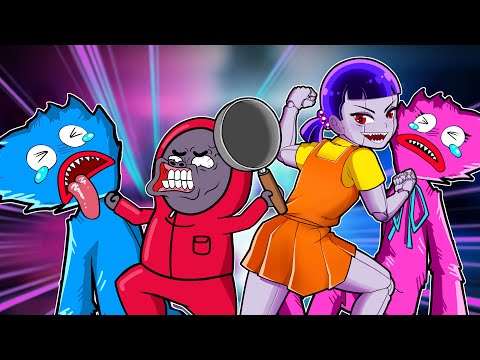 어몽어스 오징어 게임 Squid Game | Cooking Pink Soldier | FRIDAY NIGHT FUNKIN ANIMATIONS