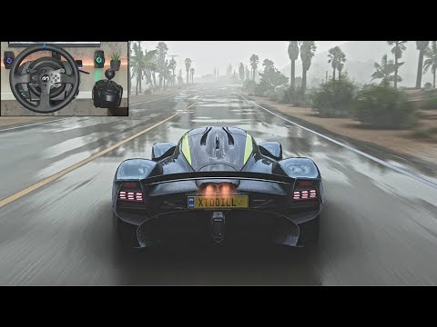 Aston Martin Valkyrie - Goliath Race - Forza Horizon 5 | Steering Wheel Gameplay