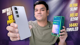 Infinix Hot 60 Pro+ Unboxing | Helio G200, 144Hz AMOLED, Ultra-slim! | Rs.59,999