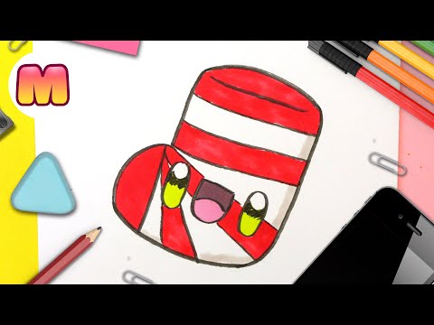 COMO DIBUJAR UN CALCETIN DE NAVIDAD KAWAII - dibujos de navidad faciles - aprender a dibujar