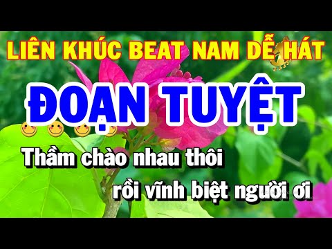 Liên Khúc Karaoke Nhạc Sống Tone Nam | Đoạn Tuyệt – Phố Đêm | Trữ Tình Rumba Cực Hay