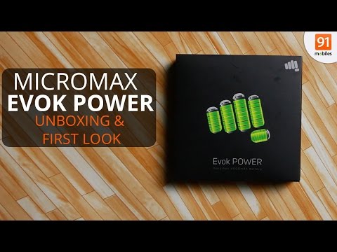 (ENGLISH) Micromax Evok Power: Unboxing & First Look - Hands on - Price