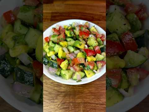 Easy Avocado Salad! High-protein Recipe #shorts