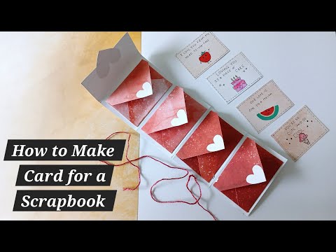 How to Make Card for a Scrapbook | Scrapbook Card Making