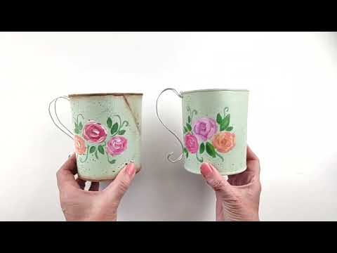 IDEAS  con LATAS - cómo PINTAR ROSAS - AROMATIZADOR CASERO - TAPAS con CORCHO #latas  #manualidades