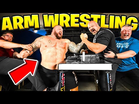 REUNITED W/ BRIAN SHAW | ARM WRESTLING MATCH!! Ft EDDIE HALL