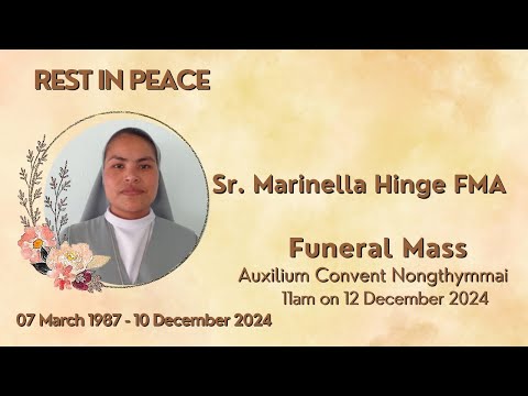 Funeral Mass of Rev Sr Marinella Hinge FMA