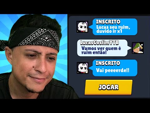 ACEITEI o DESAFIO dos INSCRITOS: X1 no Brawl Stars!