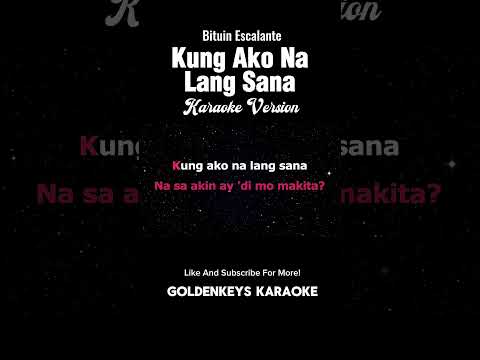 Kung Ako Na Lang Sana – Bituin Escalante (High Quality Karaoke) #goldenkeyskaraoke #opmlovesongs