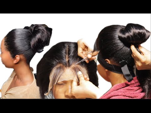 No Baby Hairs 😱 Frontal Ponytail Tutorial On 4c Natural Hair