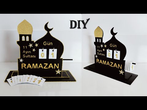 Handmade Ramadan Calendar - Handmade Ramadan Decor - Ramadan Craft - DIY Ramadan Mubarak Decor